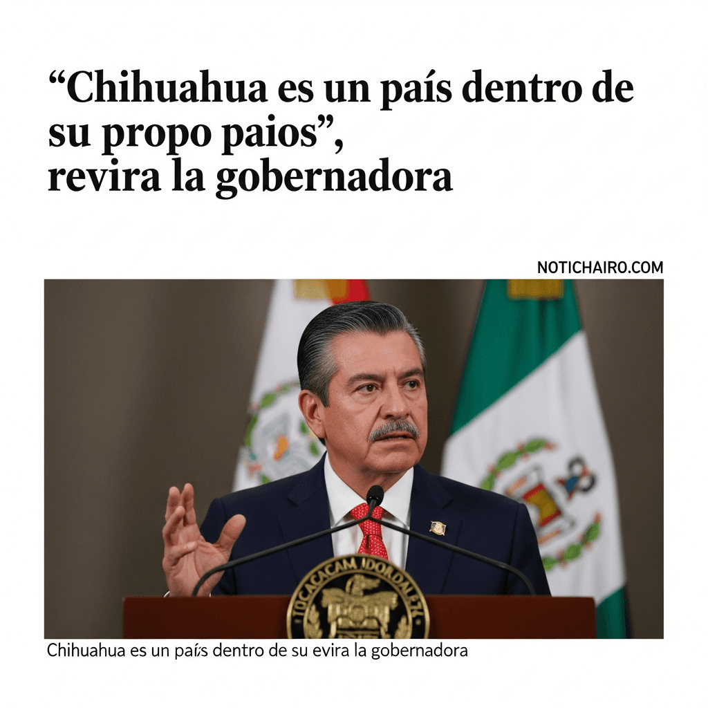 “Chihuahua es un país dentro de su propio país”, revira la gobernadora