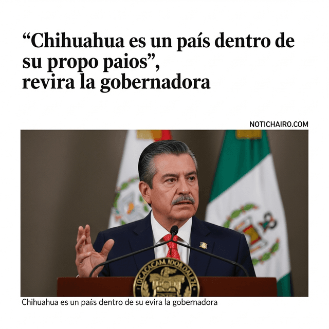 “Chihuahua es un país dentro de su propio país”, revira la gobernadora