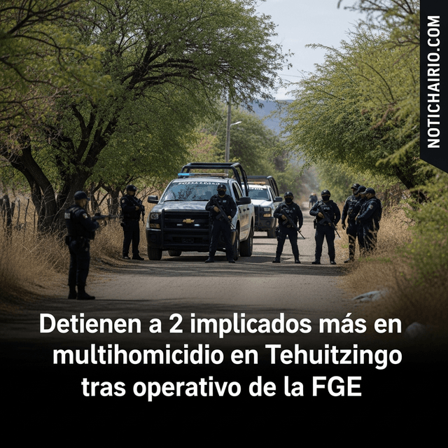 Detienen a 2 implicados más en multihomicidio en Tehuitzingo tras operativo de la FGE