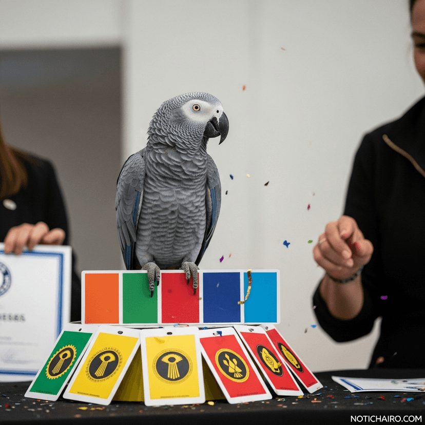 ¡Campeón! Loro impone Récord Guinness por su rapidez al identificar 10 colores | VIDEO