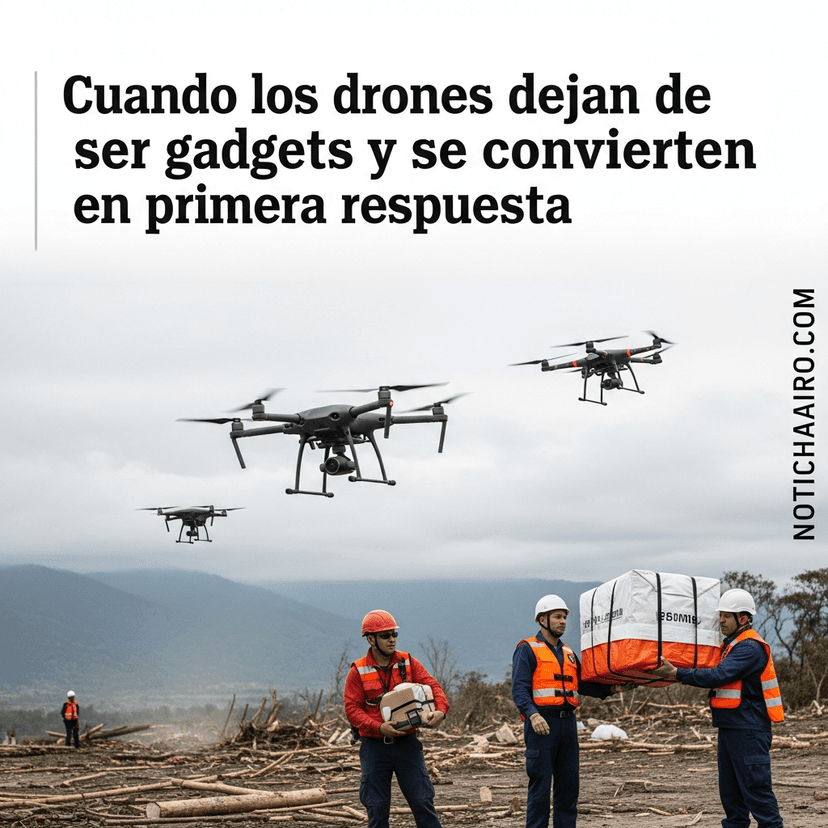 Cuando los drones dejan de ser gadgets y se convierten en primera respuesta