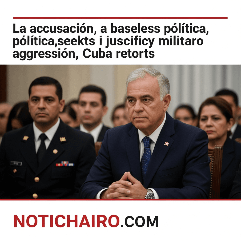 La acusación, un acto político sin base; busca justificar una agresión militar, revira Cuba