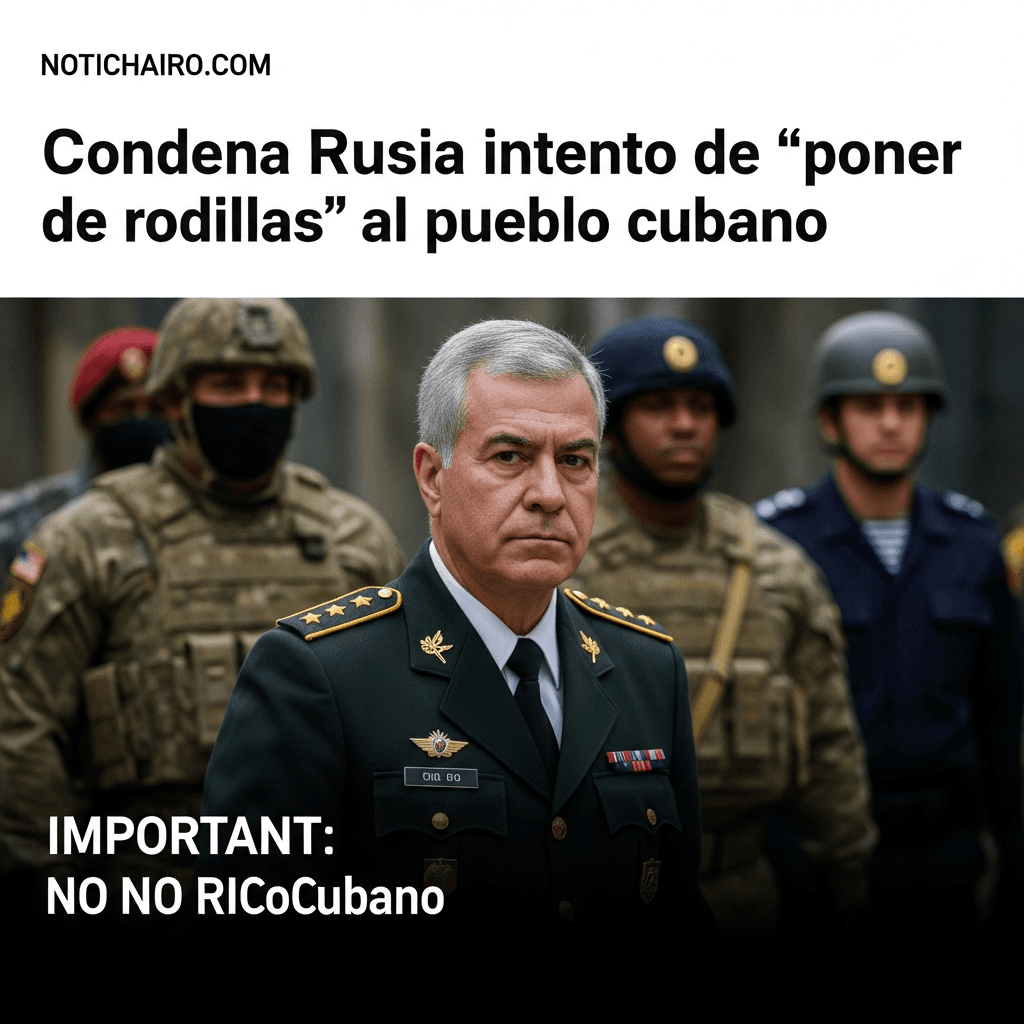 Condena Rusia intento de “poner de rodillas” al pueblo cubano