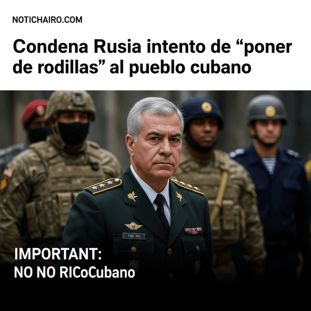 Condena Rusia intento de “poner de rodillas” al pueblo cubano