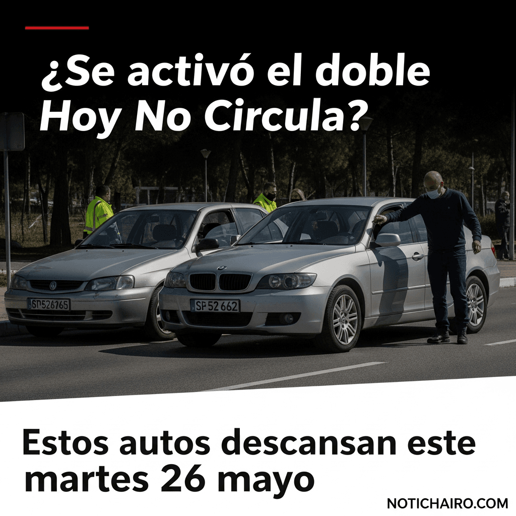 ¿Se activó el doble Hoy No Circula? Estos autos descansan este martes 26 de mayo