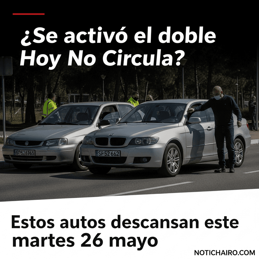 ¿Se activó el doble Hoy No Circula? Estos autos descansan este martes 26 de mayo