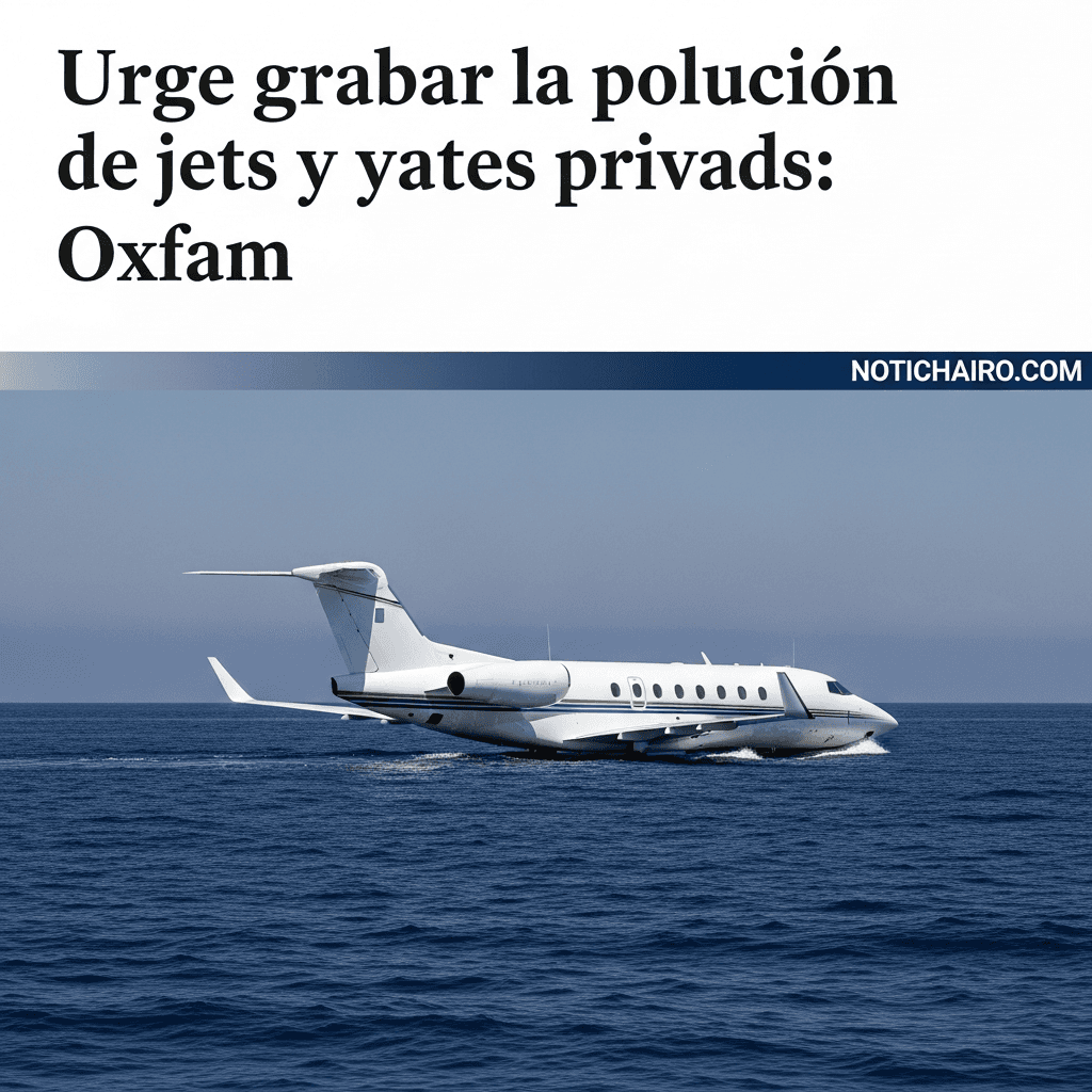 Urge gravar la polución de jets y yates privados: Oxfam