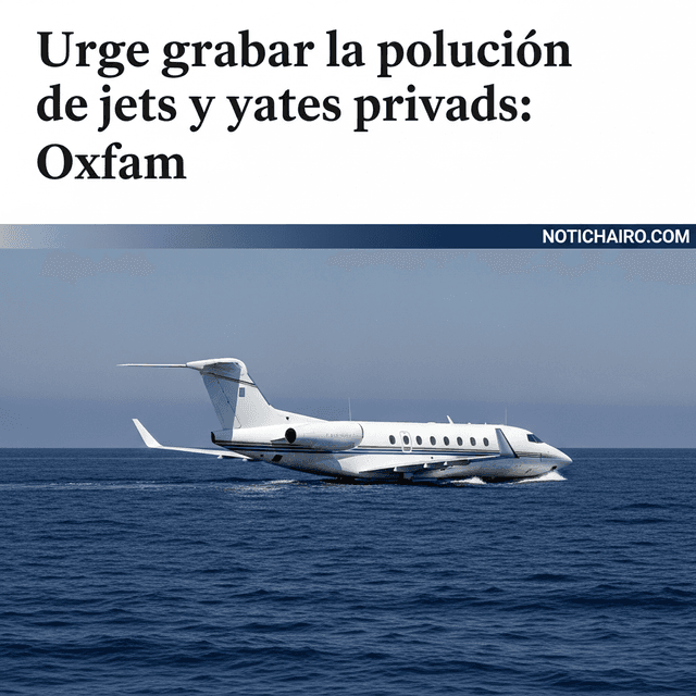 Urge gravar la polución de jets y yates privados: Oxfam