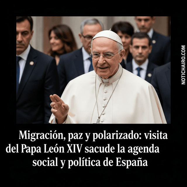 Migración, paz y polarización: visita del papa León XIV sacude la agenda social y política de España