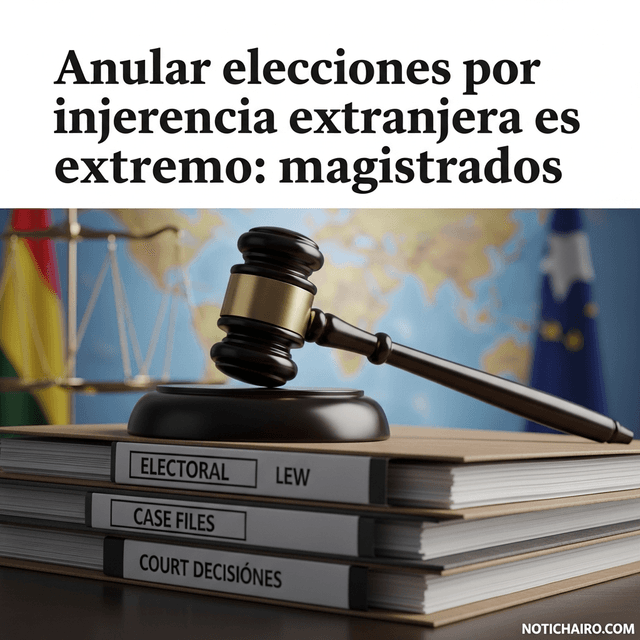 Anular elecciones por injerencia extranjera es extremo: magistrados