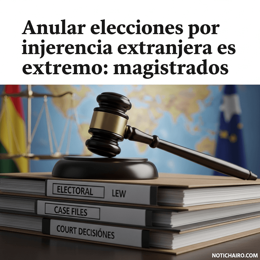 Anular elecciones por injerencia extranjera es extremo: magistrados