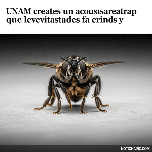 La UNAM crea una trampa acústica que hace levitar moscas y abejas