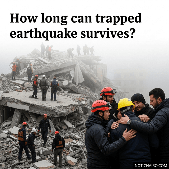 ¿Cuánto tiempo pueden sobrevivir las víctimas atrapadas tras un terremoto?