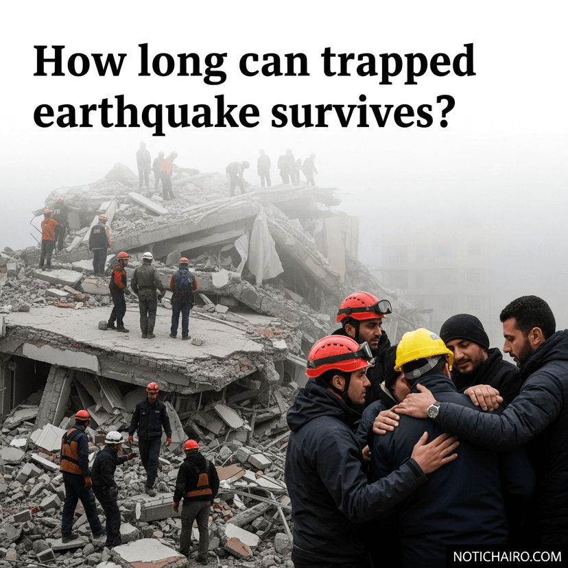 ¿Cuánto tiempo pueden sobrevivir las víctimas atrapadas tras un terremoto?
