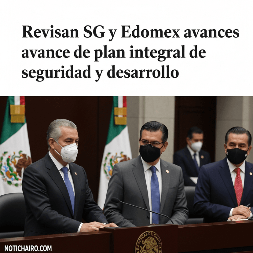 Revisan SG y Edomex avances de plan integral de seguridad y desarrollo
