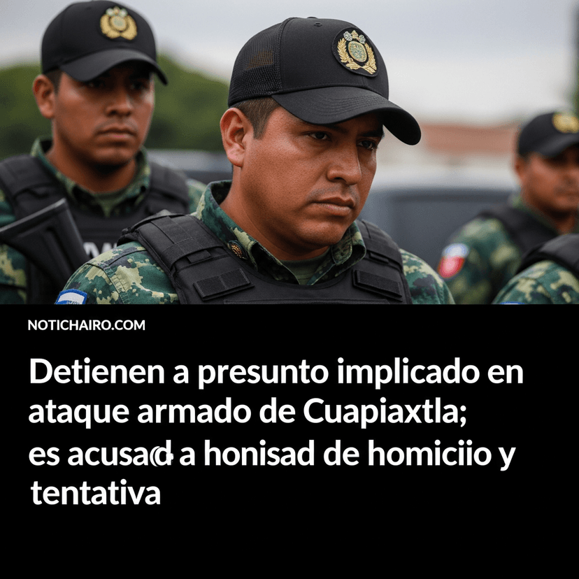 Detienen a presunto implicado en ataque armado de Cuapiaxtla; es acusado de homicidio y tentativa