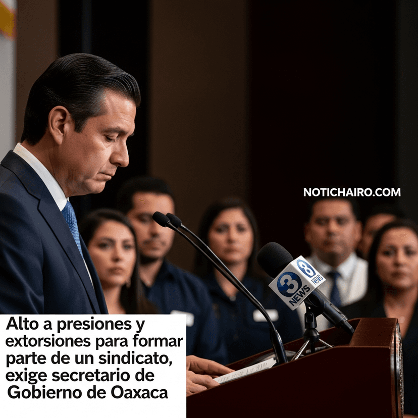 Alto a presiones y extorsiones para formar parte de un sindicato, exige secretario de Gobierno de Oaxaca