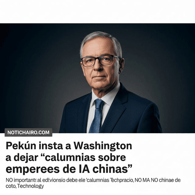 Pekín insta a Washington a dejar “calumnias sobre empresas de IA chinas”