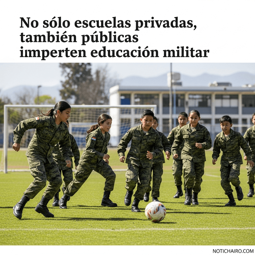 No sólo escuelas privadas, también públicas imparten educación militar