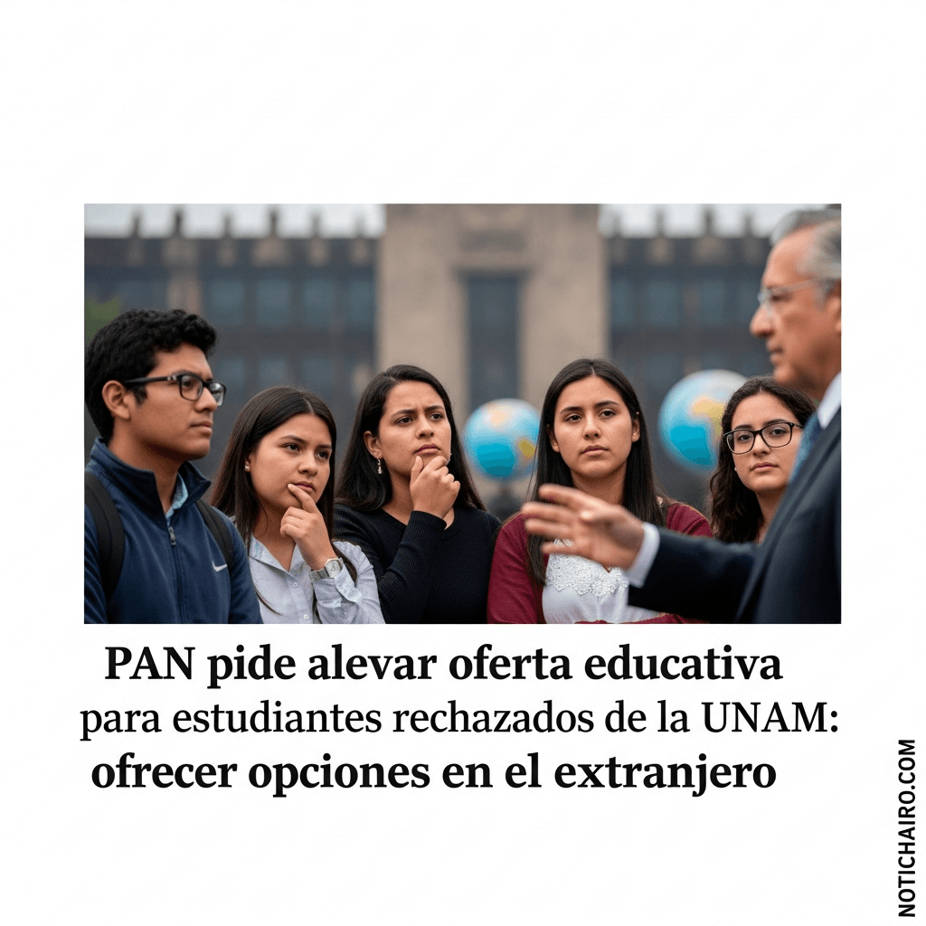 PAN pide elevar oferta educativa para estudiantes rechazados de la UNAM: ofrecer opciones en el extranjero