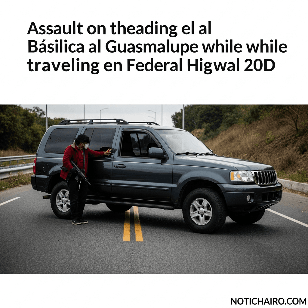 Asaltan a peregrinos que iban a la Basílica de Guadalupe mientras avanzaban por la carretera federal 20D