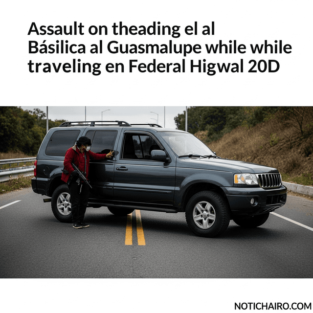 Asaltan a peregrinos que iban a la Basílica de Guadalupe mientras avanzaban por la carretera federal 20D