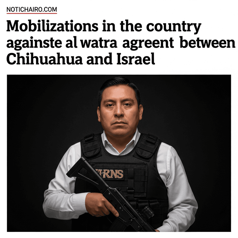 Movilizaciones en el país contra el acuerdo hídrico entre Chihuahua e Israel