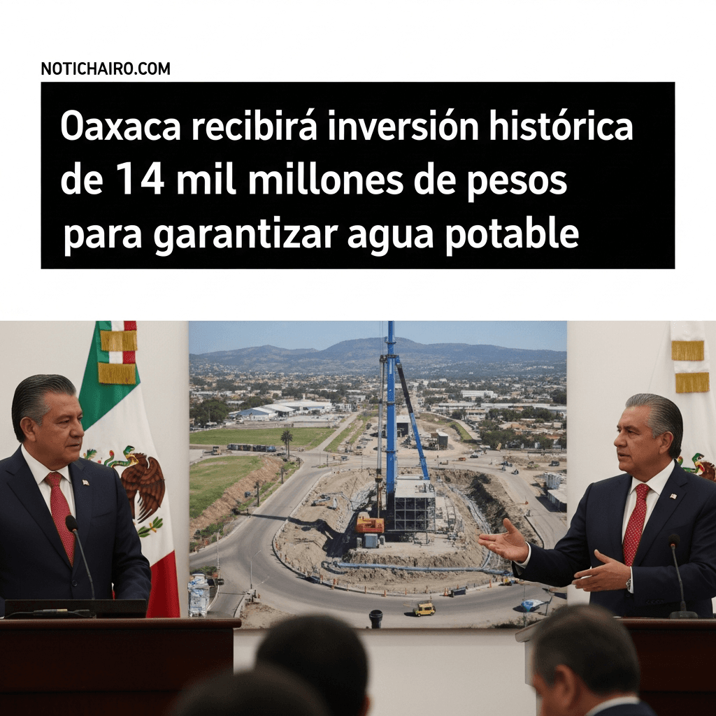 Oaxaca recibirá inversión histórica de 14 mil millones de pesos para garantizar agua potable