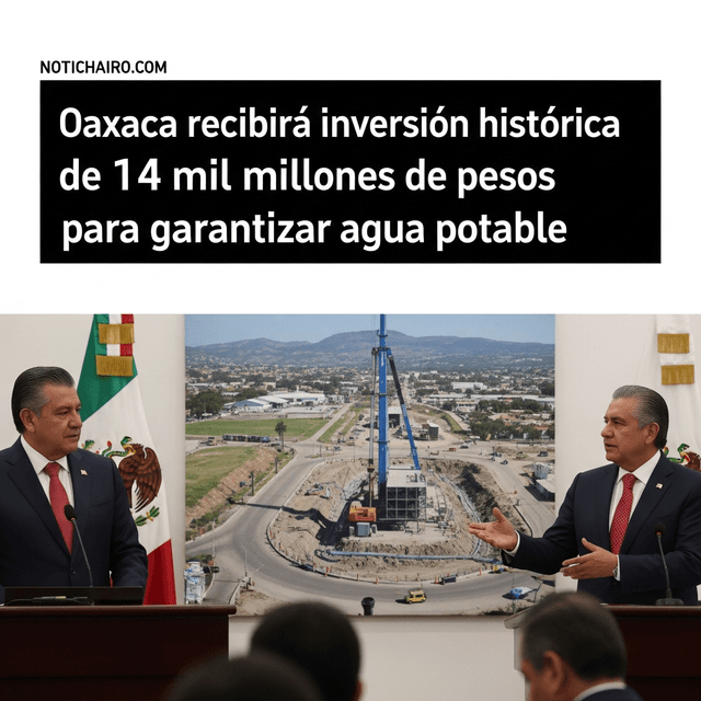 Oaxaca recibirá inversión histórica de 14 mil millones de pesos para garantizar agua potable