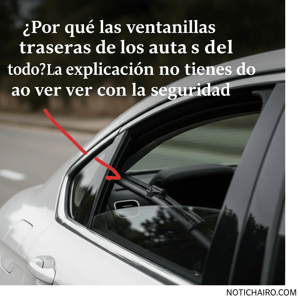 ¿Por qué las ventanillas traseras de los autos no bajan del todo? La explicación no tiene que ver con la seguridad