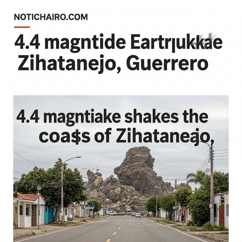Sismo de magnitud 4.4 sacude las costas de Zihuatanejo, Guerrero