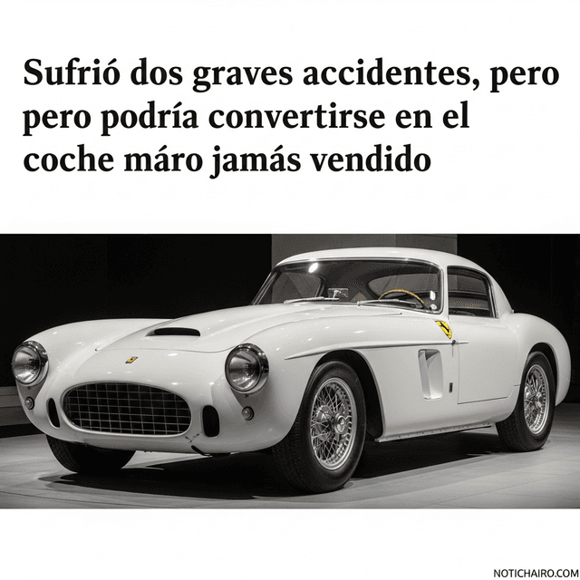 Sufrió dos graves accidentes, pero podría convertirse en el coche más caro jamás vendido
