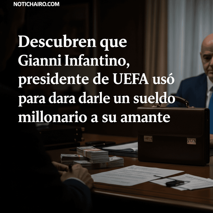Descubren que Gianni Infantino, presidente de FIFA, usó dinero de UEFA para darle un sueldo millonario a su amante