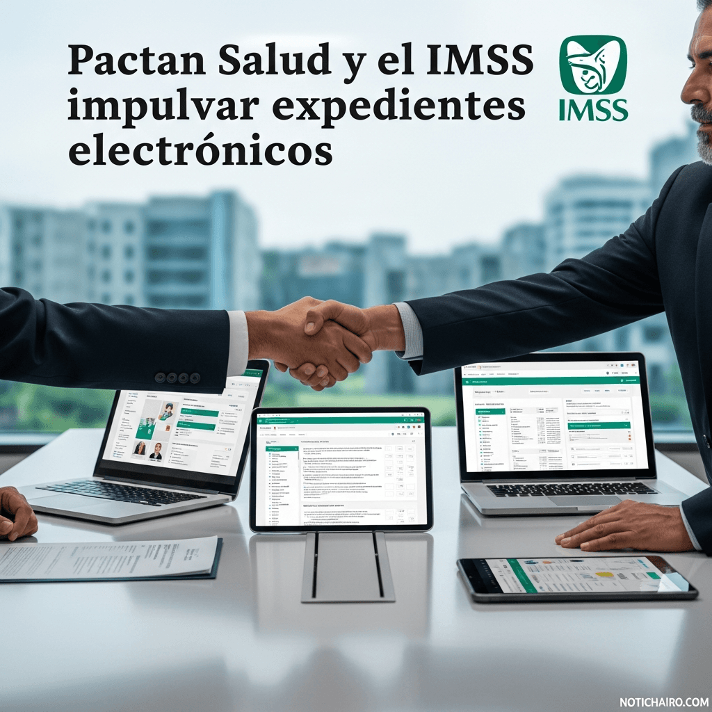 Pactan Salud y el IMSS impulsar expedientes electrónicos