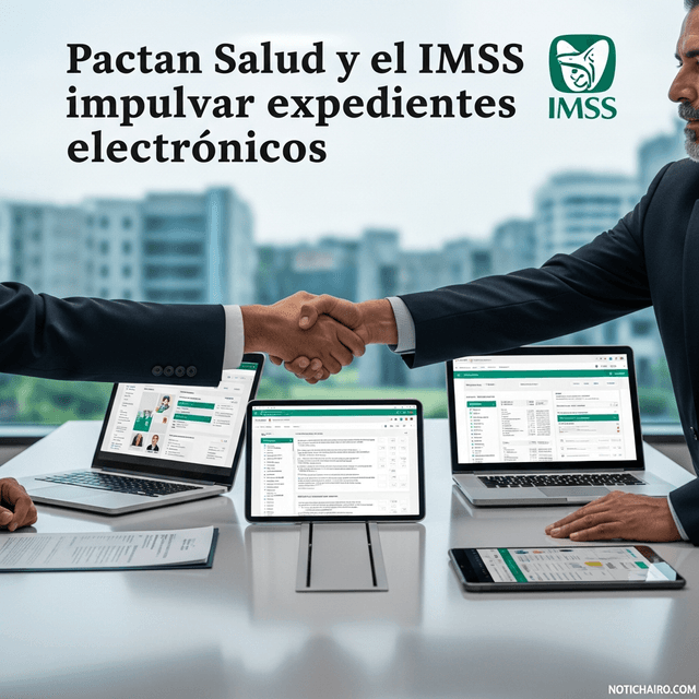 Pactan Salud y el IMSS impulsar expedientes electrónicos
