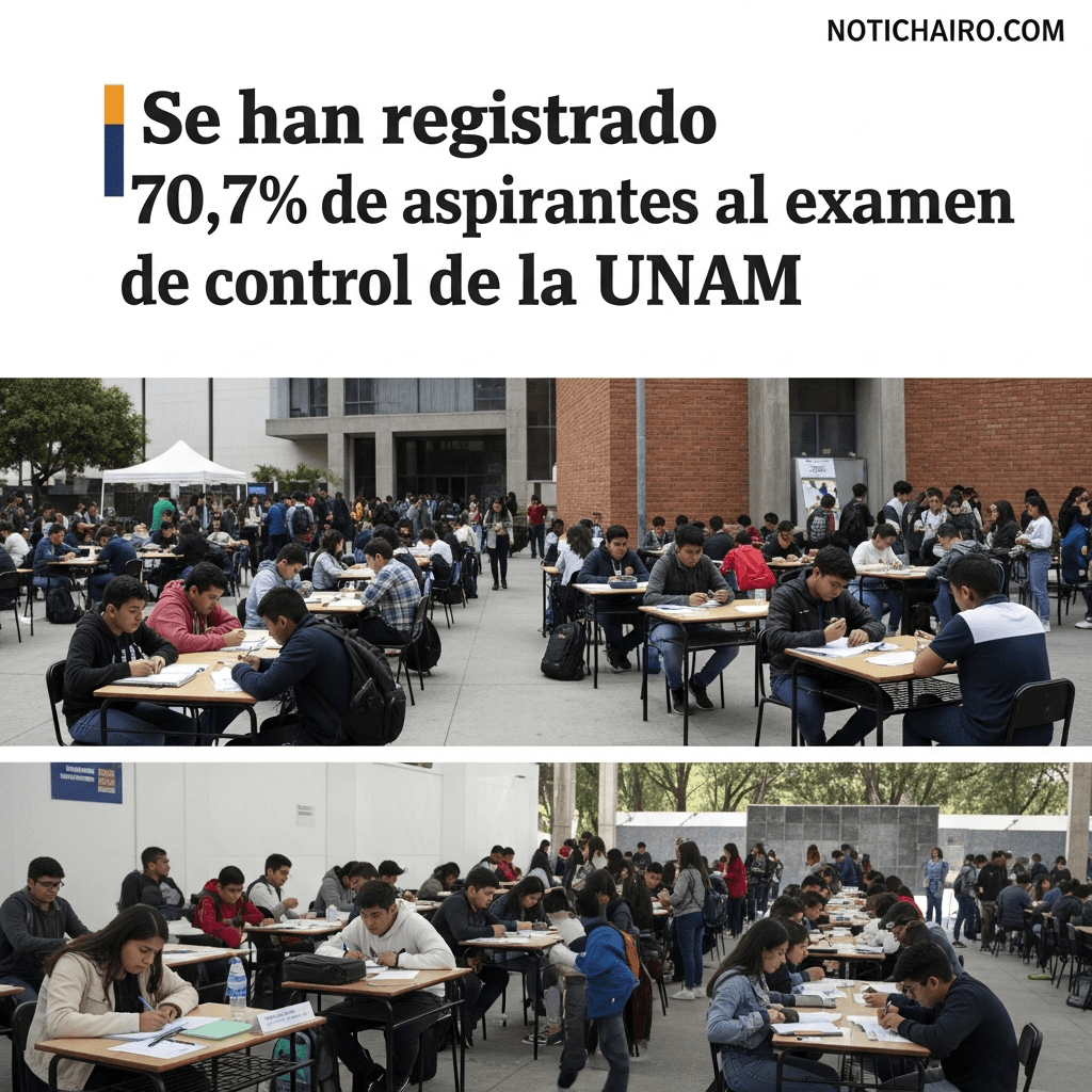 Se han registrado 70.7% de aspirantes al examen de control de la UNAM