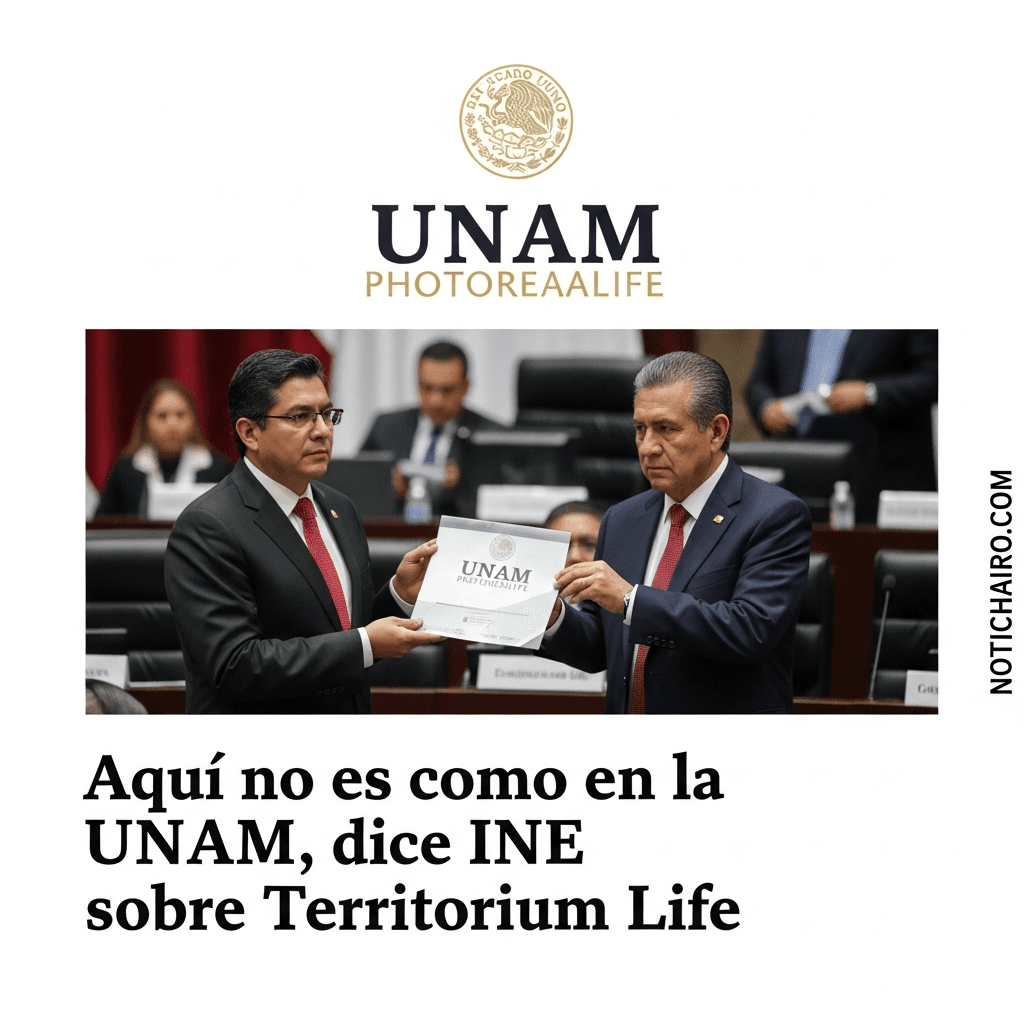 Aquí no es como en la UNAM, dice INE sobre Territorium Life