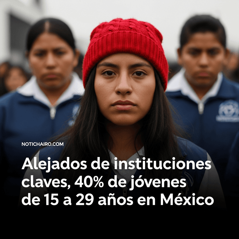 Alejados de instituciones claves, 40% de jóvenes de 15 a 29 años en México