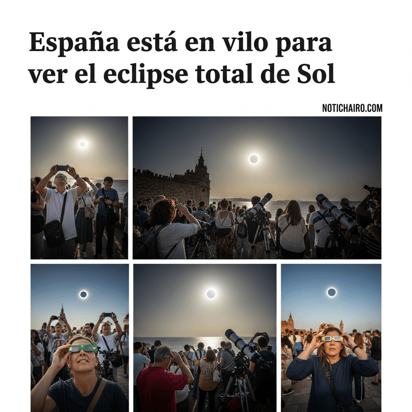 España está en vilo para ver el eclipse total de Sol