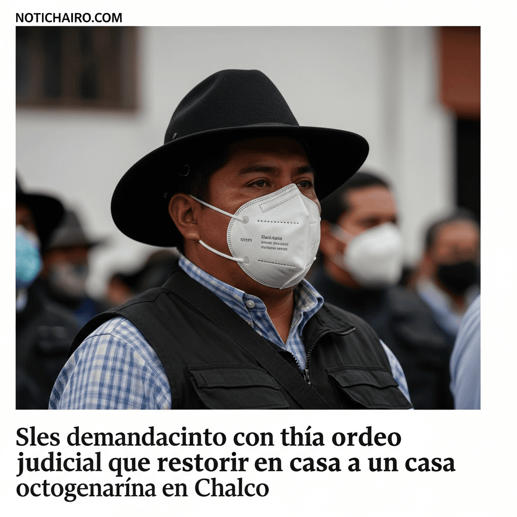 Exigen acatar mandato judicial que restituye casa a octogenario en Chalco