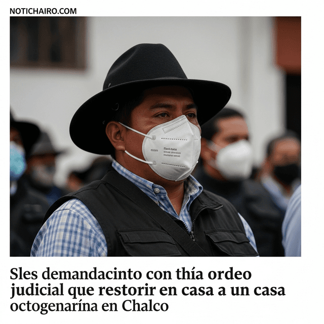 Exigen acatar mandato judicial que restituye casa a octogenario en Chalco