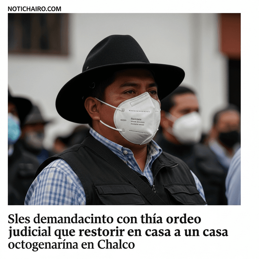 Exigen acatar mandato judicial que restituye casa a octogenario en Chalco