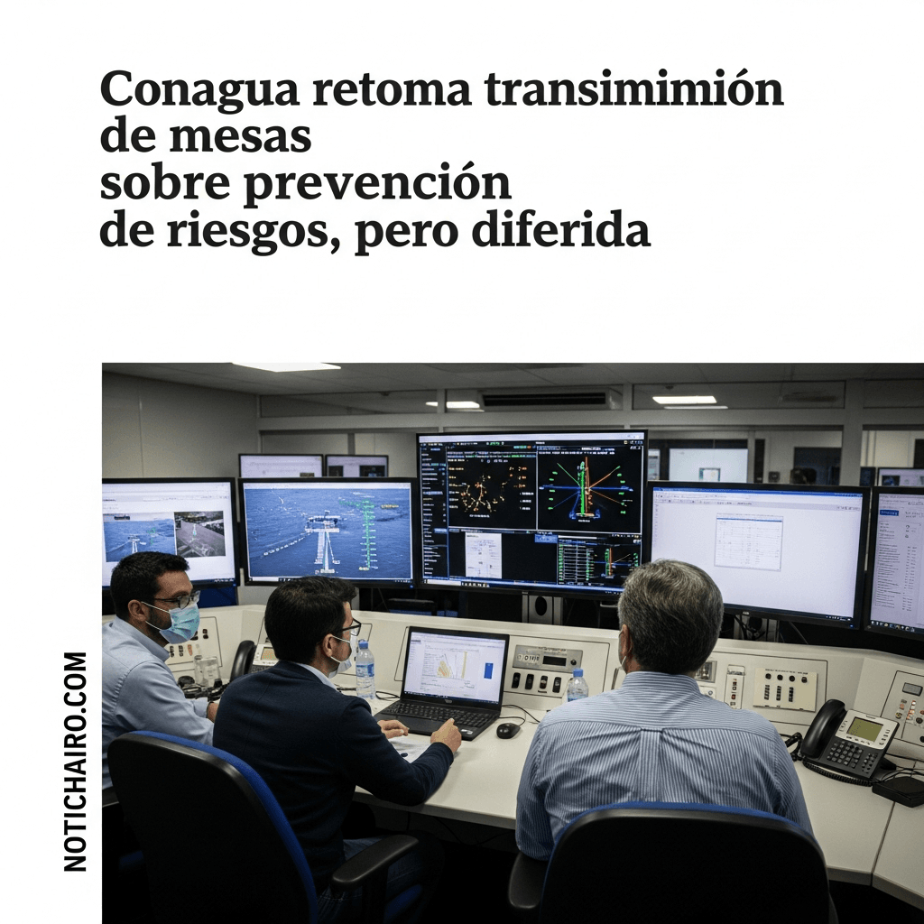 Conagua retoma transmisión de mesas sobre prevención de riesgos, pero diferida