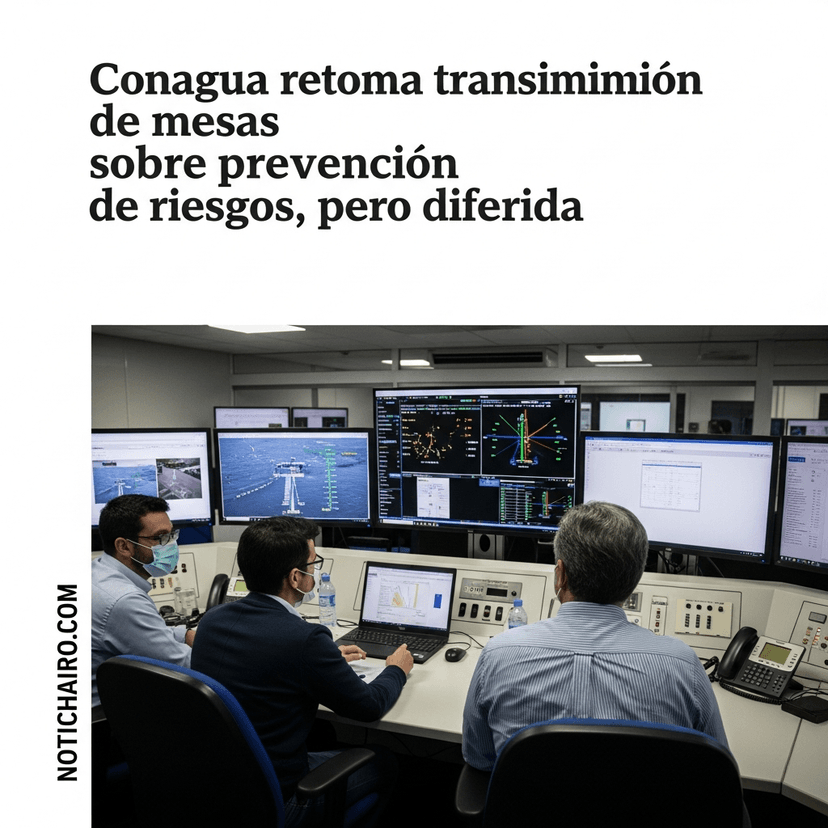 Conagua retoma transmisión de mesas sobre prevención de riesgos, pero diferida