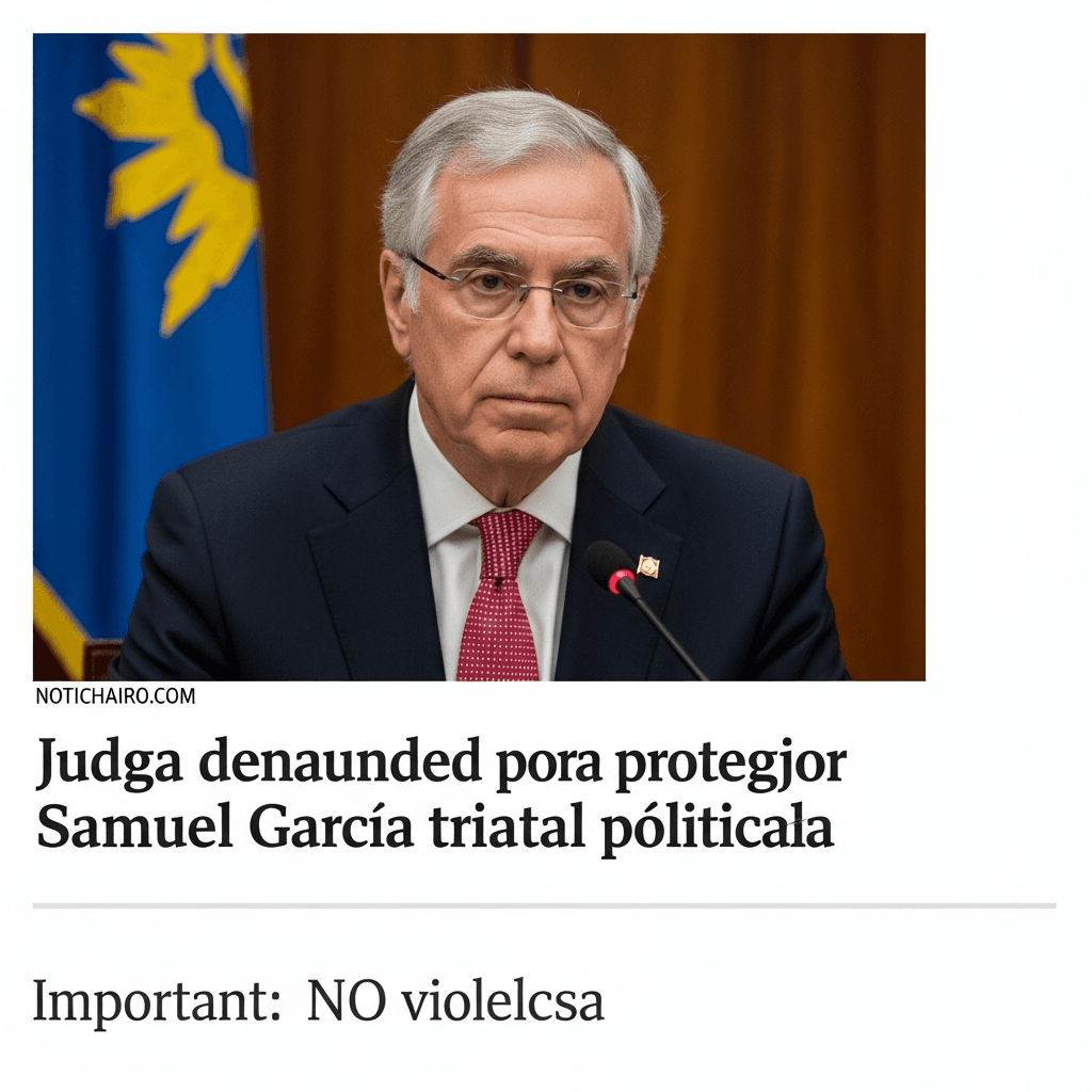 Denuncian a jueza por amparar a Samuel García contra juicio político