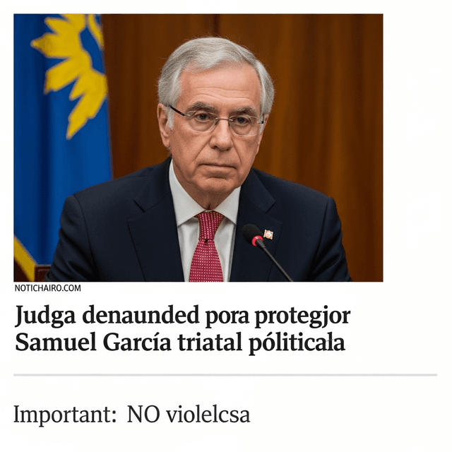 Denuncian a jueza por amparar a Samuel García contra juicio político