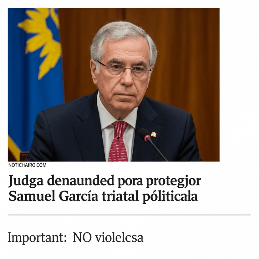 Denuncian a jueza por amparar a Samuel García contra juicio político