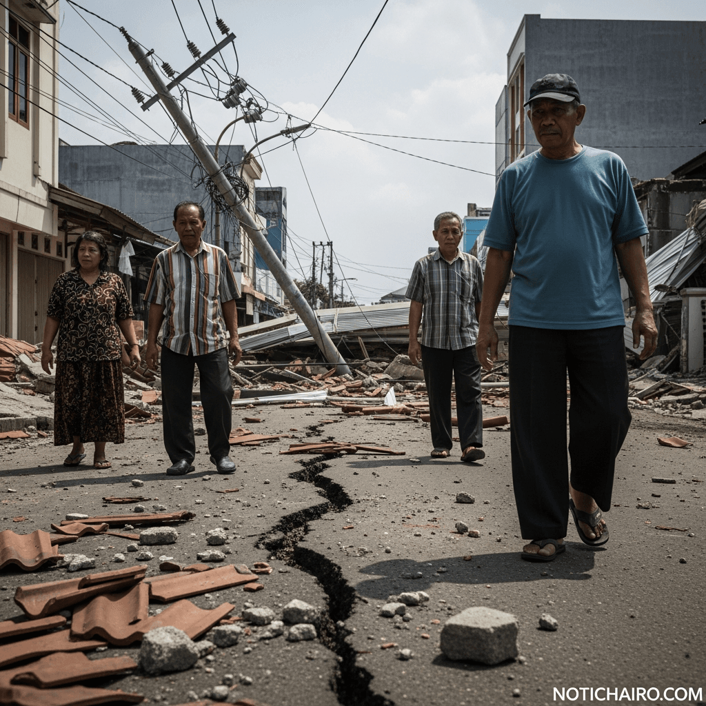 Sacude fuerte terremoto a Indonesia
