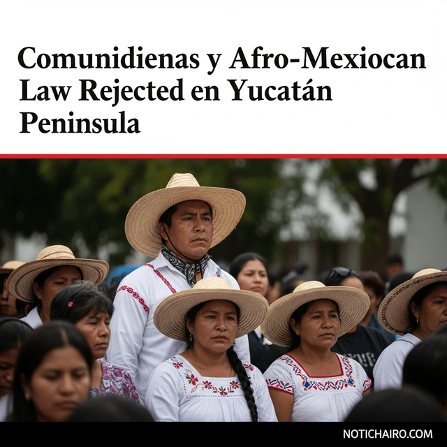 Rechazan Ley de Comunidades Indígenas y Afromexicanas en Península de Yucatán