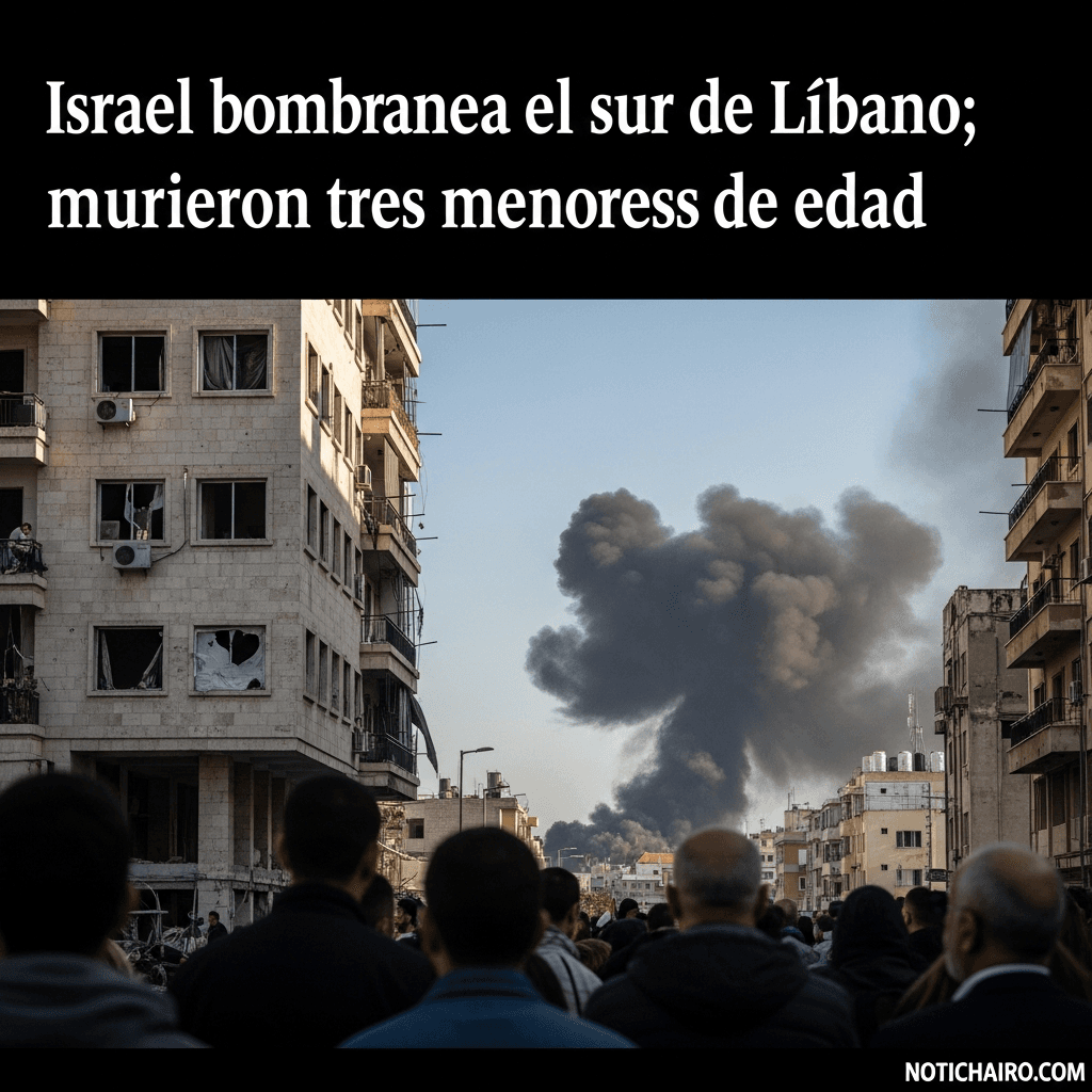 Israel bombardea el sur de Líbano; murieron tres menores de edad